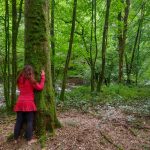 Photo d'une personne qui prend un bain de forêt - Photo prise par Claire Simeos Grangeia