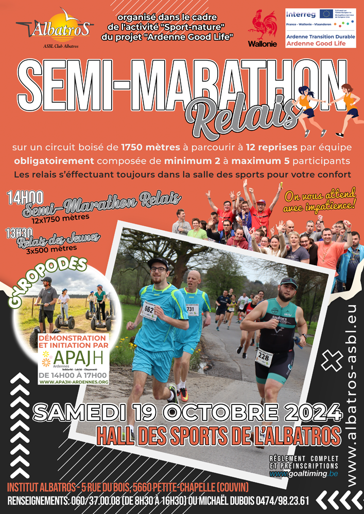 Affiche semi marathon relais de l'albatros